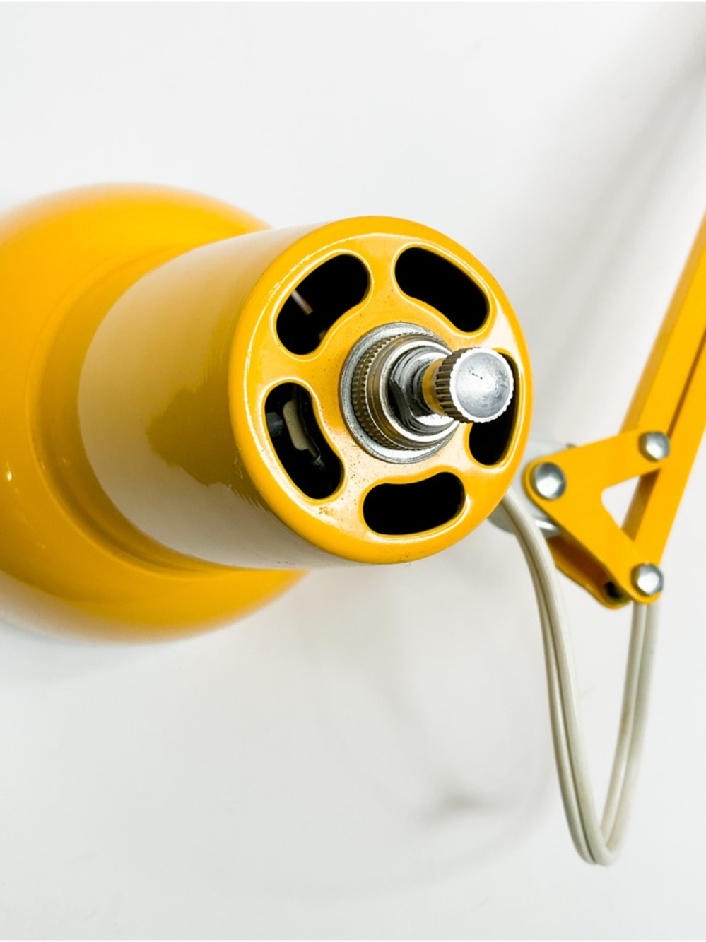 Vintage Luxo Yellow Clamp Lamp Swedish MCM Task Light - Picture 3 of 8